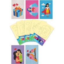 Artikel Anneler Günü 5 Li Seti , Eğitici Aktivite , Kum Boyama Oyunu TB-040