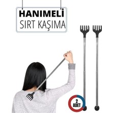 Epilons Mey Ithalat® 2 Li̇ Hanımeli Metal Sırt Kaşıma Aparatı