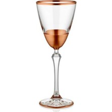 The Mia Glam Bakır Desenli 6-Parça Şarap Kadehi Seti Şık Sunum İçin Özel Tasarım