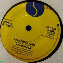 Plakantik Madonna - Material Girl / Pretender (1984 Orijinal Uk Baskı 45'lik Plak)
