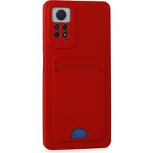 Epilons Mey Ithalat® Redmi Note 12 4g Kılıf Kelvin Kartvizitli Silikon - Kırmızı