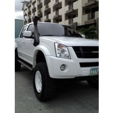 Aftermarket Isuzu D-Max 2006-2012 Ithal Şnorkel | Aktif Hava Girişli Off Road Snorkel Seti | Dayanıklı Abs Gövde Siyah