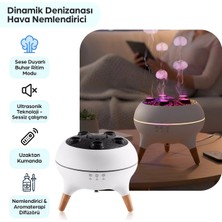 Epilons Mey Ithalat® Jellyfish Ultrasonik Hava Nemlendirici – Deniz Anası Tasarımlı, Kumandalı, LED Işıklı
