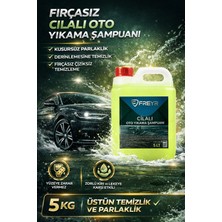 Freyr Fırçasız Cilalı Oto Yıkama Şampuanı 5 Lt | Konsantre Köpük Şampuan | 1/60 Seyreltme | Parlaklık Etkili Araç Yıkama
