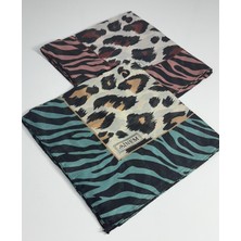 Sinem India Leopar Desen 2\'li Sorti  Eşarp -6294-09