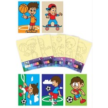 Artikel Sporcular Tuz Boyama Oyunu 5 Li Set -2 , Eğitici Aktivite , Kum Boyama Oyunu TB-052