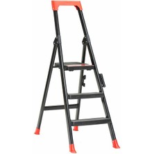 Saraylı 2+1 Basamaklı Wonder Tek Çıkışlı Metal Merdiven, Plastik Basamak, KOD:1422