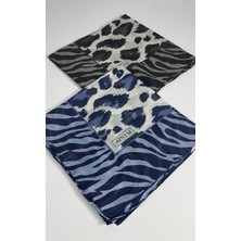 Sinem India Leopar Desen 2\'li  Eşarp -6294-19