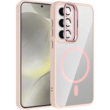 Epilons Mey Ithalat® Galaxy S25 Remim Lensli Magsafe Standlı Kapak - Pembe