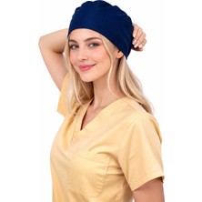 BRL Üniforma Unisex Medikal Cerrahi Bone Doktor Hemşire Hastane Bonesi - Parlement Mavi