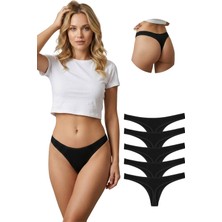 New Lilla 10051-5 Pamuklu Tanga String 5'li Kadın Külot