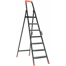 Saraylı 6+1 Basamaklı Wonder Tek Çıkışlı Metal Merdiven, Plastik Basamak, KOD:1426