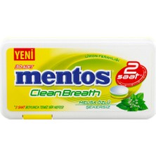 Perfetti Mentos 2 Saat Clean Breath Limon Aromalı Tatlandırıcılı Tablet Şekerleme 21 GR * 12 Adet