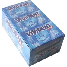Vivident 45 Dakika Nane Aromalı Şekersiz Tatlandırıcılı Şerit Sakız 26 GR * 18 Adet