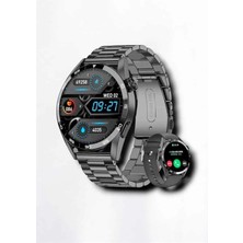 Epilons Mey Ithalat® Suya Dayanıklı Dokunmatik Akıllı Saat Bluetooth 5.0, Sesli Asistan ve Sağlık Takibi