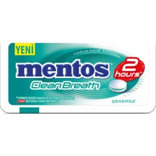 Mentos Clean Breath Plastic Dispencer Yeşil Nane 12 Adet x 21 gr