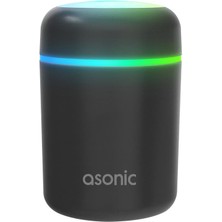 Paxteks Asonic HN21 Matte Gri 2W 300ML Kapasiteli 4 Saat Çalışabilir Rgb Mini Oda Nemlendirici