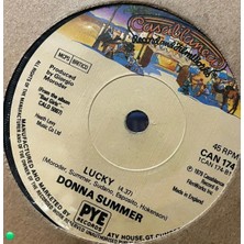 Plakantik Donna Summer & Barbra Streisand - No More Tears (Enough Is Enough) / Lucky (7" Vinyl) 1979 Uk Press Can 174