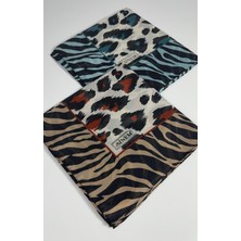 Sinem India Leopar Desen 2\'li Sorti  Eşarp -6294-03