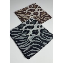 Sinem India Leopar Desen 2\'li Sorti  Eşarp -6294-02