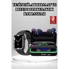 Epilons Mey Ithalat® Ucuz ve Kaliteli Kulaklıklı Saat Seti Bluetooth Bağlantılı Akıllı Saat ve Kulaklık