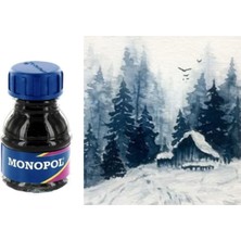 Monopol Drawing Ink ve Suluboya Mavi Çini Mürekkebi 15ML