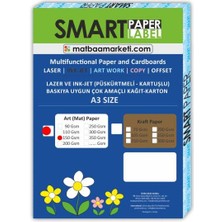 Kalın Gramajlı 1. Hamur Mat Kağıt -  150 gr - A3 Ebat -  - 100 Adet | Smart Paper Label