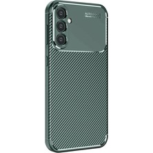 Epilons Mey Ithalat® Galaxy S25 Kılıf Auto Focus Karbon Kapak - Koyu Yeşil