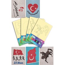 Artikel 23 Nisan Çocuk Bayramı, Tuz Boyama Oyunu 5 Li Seti , Eğitici Aktivite , Kum Boyama Oyunu TB-035