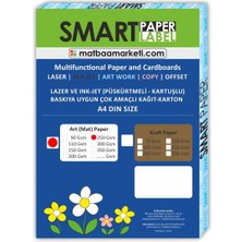 Kalın Gramajlı 1. Hamur Mat Kağıt -  250 gr - A4 Ebat -  - 100 Adet | Smart Paper Label