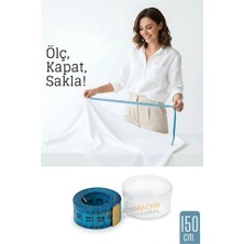 Epilons Mey Ithalat® 150 cm Plastik Kutulu Mezura – Esnek, Dayanıklı, Dikiş ve Ölçüm Için Pratik Şerit Metr