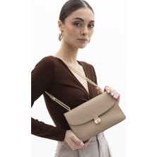 Luvi BYN2383 Koyu Bej Kadın Kol Çantası