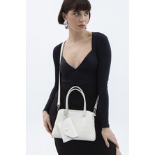 Luvi BYN2252 Beyaz Kadın Kol Çantası