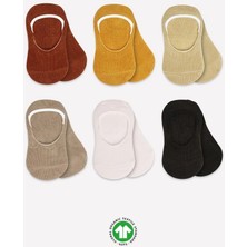 Epilons Mey Ithalat® 6'lı Mix Babet Çorap 30101 Toprak