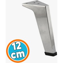 Nzb Sehpa Masa Puf Tabure Ünite Baza Koltuk Ayağı Mobilya Ayakları Ayağı Metal Ayakları 12 cm Krom