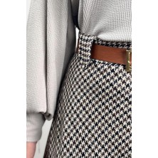 Ande Tesettür Kazayağı Kloş Etek - Acı Kahve