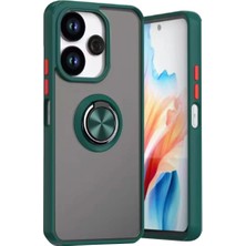 Epilons Mey Ithalat® Redmi 13 4g Kılıf Montreal Yüzüklü Silikon Kapak - Yeşil