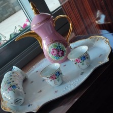 Manushum 6 Kişilik Porselen Sunum Tepsisi-Beyaz 1 Adet