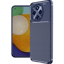 Epilons Mey Ithalat® Tecno Spark 30 Kılıf Auto Focus Karbon Kapak - Lacivert