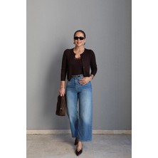 Purple By Banu Mavi Yıkamalı Straight Fit Jean