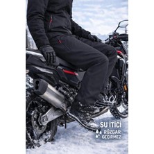Vatan Tekstil Içi Polarlı Kışlık Softshell Rüzgar Geçirmez Su Itici Kumaş Erkek Motorcu Pantolonu