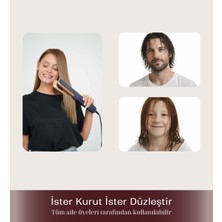 Vonapex Strema Hava Akımlı Saç Düzleştirici Blue 2 In 1 İyon Özellikli