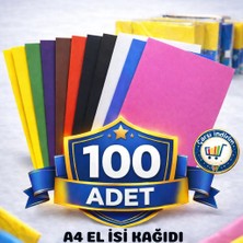 Nistabolje 100 Adet  A4 Elişi Kağıdı Karışık Renk