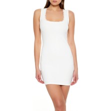 F21 Dantel Kenar Detaylı Mini Elbise