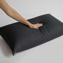 İz Home Iz Studio Dynamic Siyah Yastık | 800 gr Nano Silikon Dolgu | Antistress | Progressive Pillows