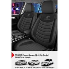 Gm Design Panther Serisi Keten Kumaş Oto Koltuk Kılıfı-(Renault Fluence-Megan 1-2-3-Clio-Symbol-Toros Uyumlu)
