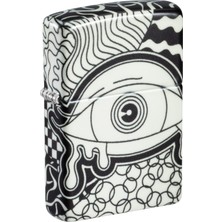 Zippo Glow In The Dark Matte Psychedelic Eye Dizayn Çakmak
