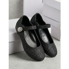 Ugly Duck 26-30 Numara Arası Simli Babet - Siyah