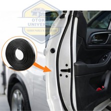 Otokap Universal Oto Kapı Koruma Fitili 5 Metre Parlak Siyah Çarpma Araç Çizilme Önleyici