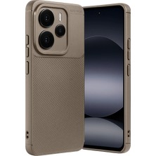 Epilons Mey Ithalat® Note 14 5g Auto Focus Karbon Kapak - Kahverengi